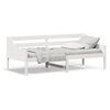 vidaXL Sof&aacute;-cama sem colch&atilde;o 80x200 cm madeira de pinho maci&ccedil;a branco