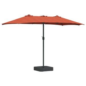 vidaXL Guarda-sol de Jardim Terracota 385 x 209 x 244 cm Poli&eacute;ster
