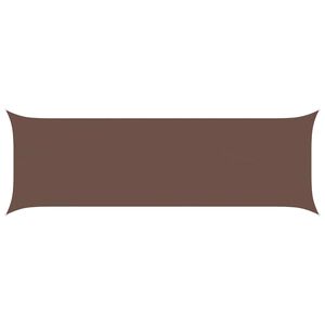 vidaXL Vela de sombra solar Castanho 6 x 2 m 100% Poli&eacute;ster Oxford