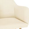 vidaXL Cadeiras de jantar 4 pcs veludo cor creme
