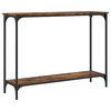 vidaXL Mesa consola 101x30,5x75cm derivados de madeira carvalho fumado