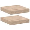 vidaXL Prateleiras flutuantes 2 pcs 23x23,5x4 cm derivados de madeira