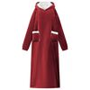 vidaXL Sweatshirt manta Vermelho Bordeaux L Fleece e Flanela