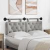 vidaXL Cabeceira Suspensa Cinzento-claro 130 x 55 x 7 cm Veludo