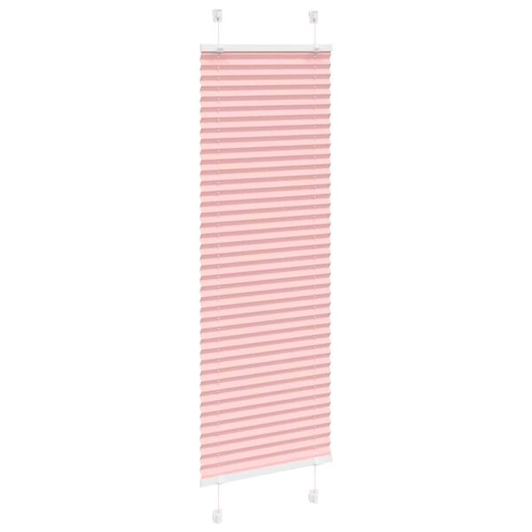vidaXL Rosa Plissada Cega 50x100 cm Largura Tecido 49,4 cm Poli&eacute;ster