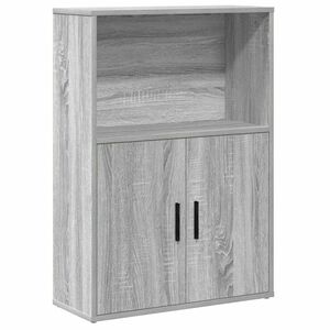 vidaXL Estante 60x24x85 cm derivados de madeira cinzento sonoma