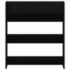 vidaXL Arm&aacute;rio de Sapatos 2 pcs Carvalho Preto 85 x 18 x 90 cm