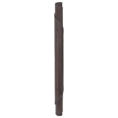 vidaXL Tapete redondo 80 cm bambu castanho-escuro