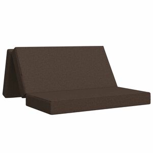vidaXL Sof&aacute; Cama Dobr&aacute;vel 140 x 67 x 45 cm Cinzento-acastanhado