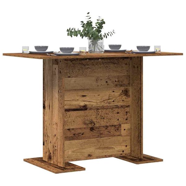 vidaXL Mesa de jantar Madeira antiga 110 x 60 x 75 cm