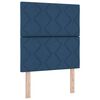 vidaXL Cabeceira LED Azul 80 cm tecido