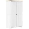 vidaXL Roupeiro BODO 99x53,5x173 cm pinho maci&ccedil;o branco e castanho