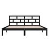 vidaXL Estrutura de cama 140x190 cm madeira de pinho maciça preto