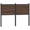 vidaXL Cabeceira de substitui&ccedil;&atilde;o 120cm derivados madeira/a&ccedil;o carvalho castanho