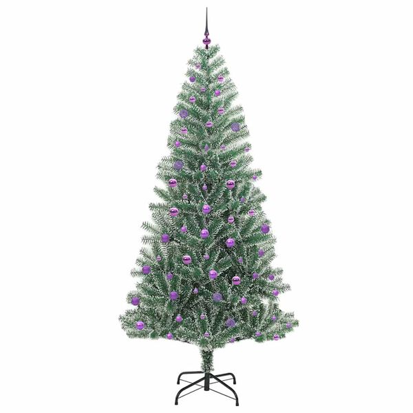 vidaXL &Aacute;rvore de Natal Artificial Coberta de Neve com Luzes de LED