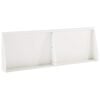 vidaXL Muro de Conten&ccedil;&atilde;o 2 unid. 60 x 12 x 40 cm A&ccedil;o Branco