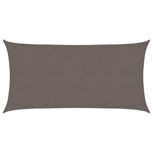 vidaXL Para-sol estilo vela 160 g/m&sup2; 3x6 m PEAD antracite