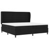 vidaXL Cama Box com colch&atilde;o com cabeceira Preto 200 x 200 cm tecido