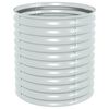vidaXL Canteiro/vaso elevado a&ccedil;o galvanizado 80x80x81 cm prateado