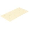 vidaXL Cabeceira de Parede 12 pcs Creme 60 x 30 cm Couro Sint&eacute;tico