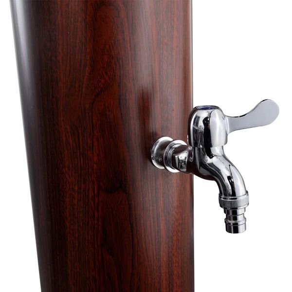 90715 Chuveiro solar p/ piscina c/ acabamento madeira sint&eacute;tica 1,96 m