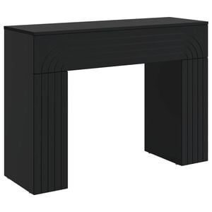 vidaXL Mesa de centro Preto 102 x 35 x 75 cm Derivados de Madeira