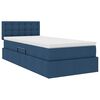 vidaXL Cama com arruma&ccedil;&atilde;o e colch&atilde;o com colch&atilde;o Azul 90 x 190 cm