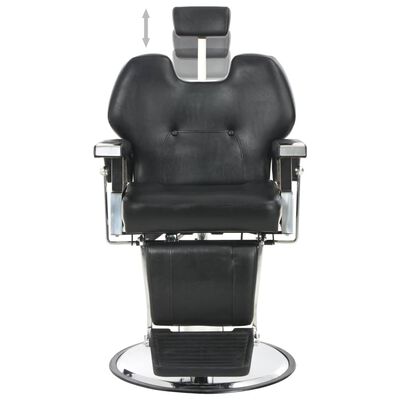 vidaXL Cadeira de barbeiro 72x68x98 cm couro artificial preto