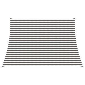vidaXL Vela de Sombra Cinza Claro e Branco 3 / 4 x 3 m HDPE