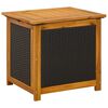 vidaXL Caixa de Armazenamento para Jardim 185 L 60 x 50 x 56 cm Preto