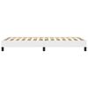 vidaXL Estrutura de cama 90x190 cm couro artificial branco