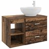 vidaXL Conjunto de M&oacute;veis para Banheiro 2 pcs Madeira antiga