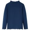 T-shirt de manga comprida para crian&ccedil;a azul-marinho 116