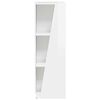 vidaXL Prateleira Lateral Branco Brilhante 33 x 32 x 100,5 cm