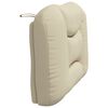 vidaXL Almofad&atilde;o de cabeceira Hvar 80 cm tecido creme