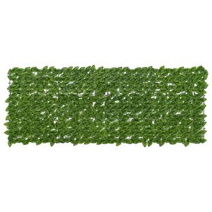 vidaXL Tela de Varanda com Folhas Verde e Amarelo 200 x 75 cm