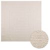 vidaXL Tapete ZIZUR creme 200x200cm aspeto de juta interior e exterior