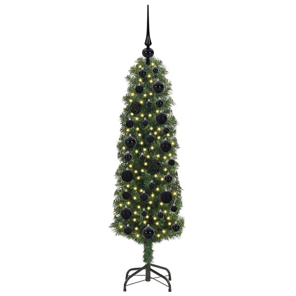 vidaXL &Aacute;rvore de Natal Artificial Verde 120 cm PVC e A&ccedil;o e Pl&aacute;stico