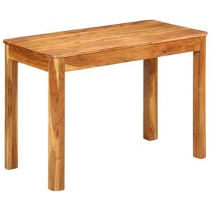 vidaXL Mesa de jantar 110x55x76 cm madeira de ac&aacute;cia maci&ccedil;a