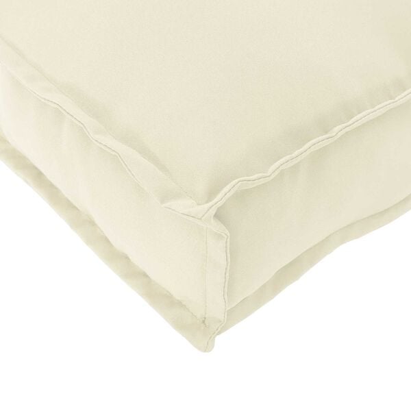 vidaXL Conjunto de Almofadas para Palete 2 pcs Creme Tecido Oxford