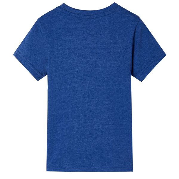 T-shirt para crian&ccedil;a azul-escuro mesclado 104