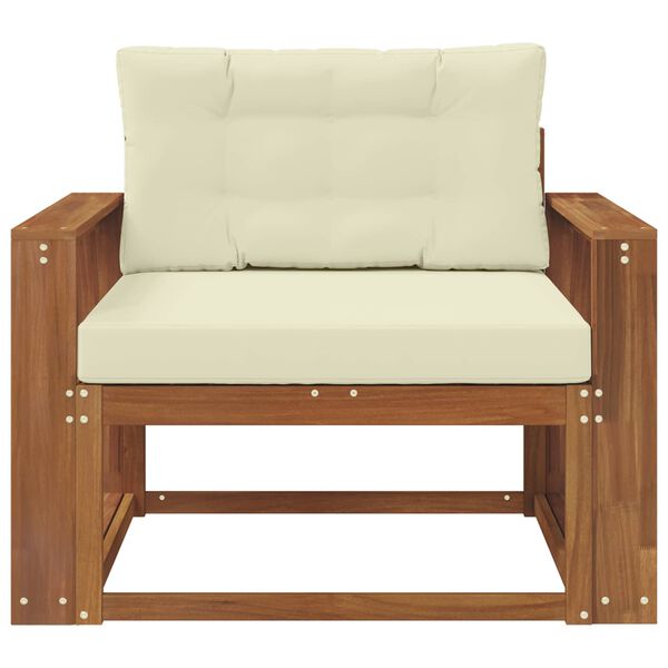 vidaXL Sof&aacute; M&eacute;dio Externo Madeira S&oacute;lida de Ac&aacute;cia Natural