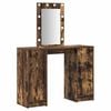 vidaXL Mesa de vestir Castanho 102 x 33 x 135 cm Derivados de Madeira