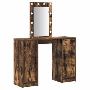 vidaXL Mesa de vestir Castanho 102 x 33 x 135 cm Derivados de Madeira