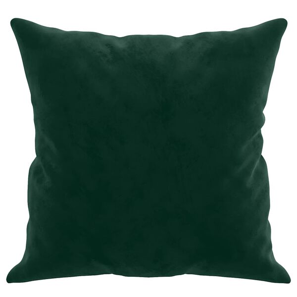 vidaXL Almofadas decorativas 2 pcs 40x40 cm veludo verde-escuro
