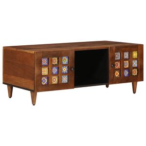 vidaXL Mesa de centro Castanho 100 x 54 x 40 cm