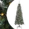 vidaXL &Aacute;rvore de Natal Artificial Verde 210 cm PVC, Pl&aacute;stico e A&ccedil;o
