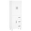vidaXL Arm&aacute;rio alto 69,5x34x180 cm derivados de madeira branco
