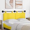 vidaXL Cabeceira Suspensa Liso Amarelo Claro 150 x 55 x 5 cm