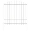 vidaXL Cerca para Jardim 7 pcs Branco 170 x 215 cm A&ccedil;o revestido a p&oacute;